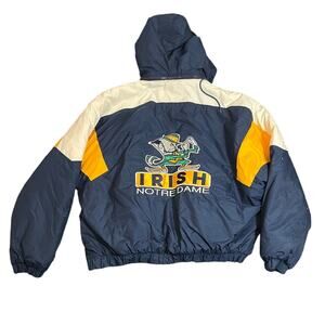 Notre Dame Fighting Irish Jacket Mens L Half‎ Zip Pullover Chalk Line